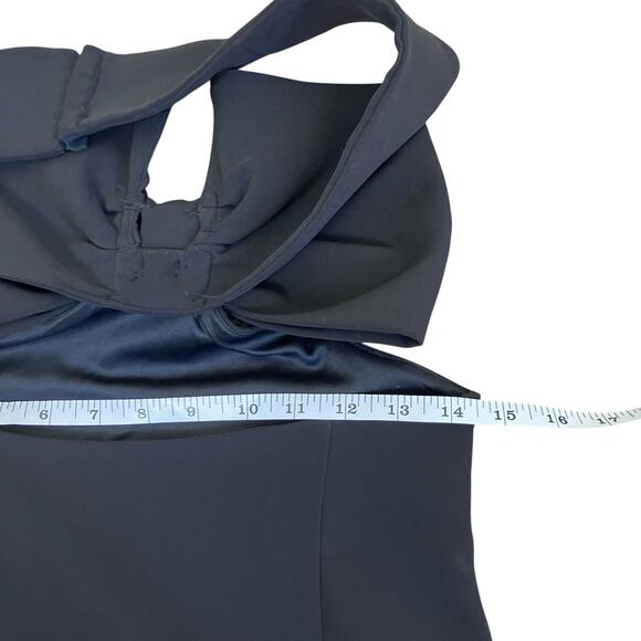 Zara Sz M Bow Detail Cut-Out Strapless Mini Dress in Black Sexy Revenge Dress - Picture 16 of 16